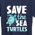 thumbnail image 3 of Instant Message - Save The Sea Turtles - Women's Short Sleeve Graphic T-Shirt, 3 of 6