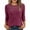 Pinks, variant on Womens Fall Long Sleeve T Shirts New Knitted Pullover Tops for Women 3/4 Sleeve Lace Blouses Dressy Casual Crew Neck Loose Comfy Tunic Shirt Pinks S