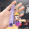 thumbnail image 1 of Anime Disney Keychain Evil Queen Princess Figure Mermaid Ariel Rapunzel Doll Key Chian Bag Keyring Children's Toys Birthday GiftChina Gong Bohan LED, 1 of 2