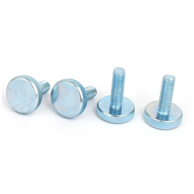 Tornillos de pulgar totalmente roscados con cabeza estriada M8x25mm, 4 piezas