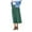 Green, variant on Womens Long Skirts Summer Casual Daily High Waisted Pleated Long Skirts Dresses for Women Trendy Blue XL