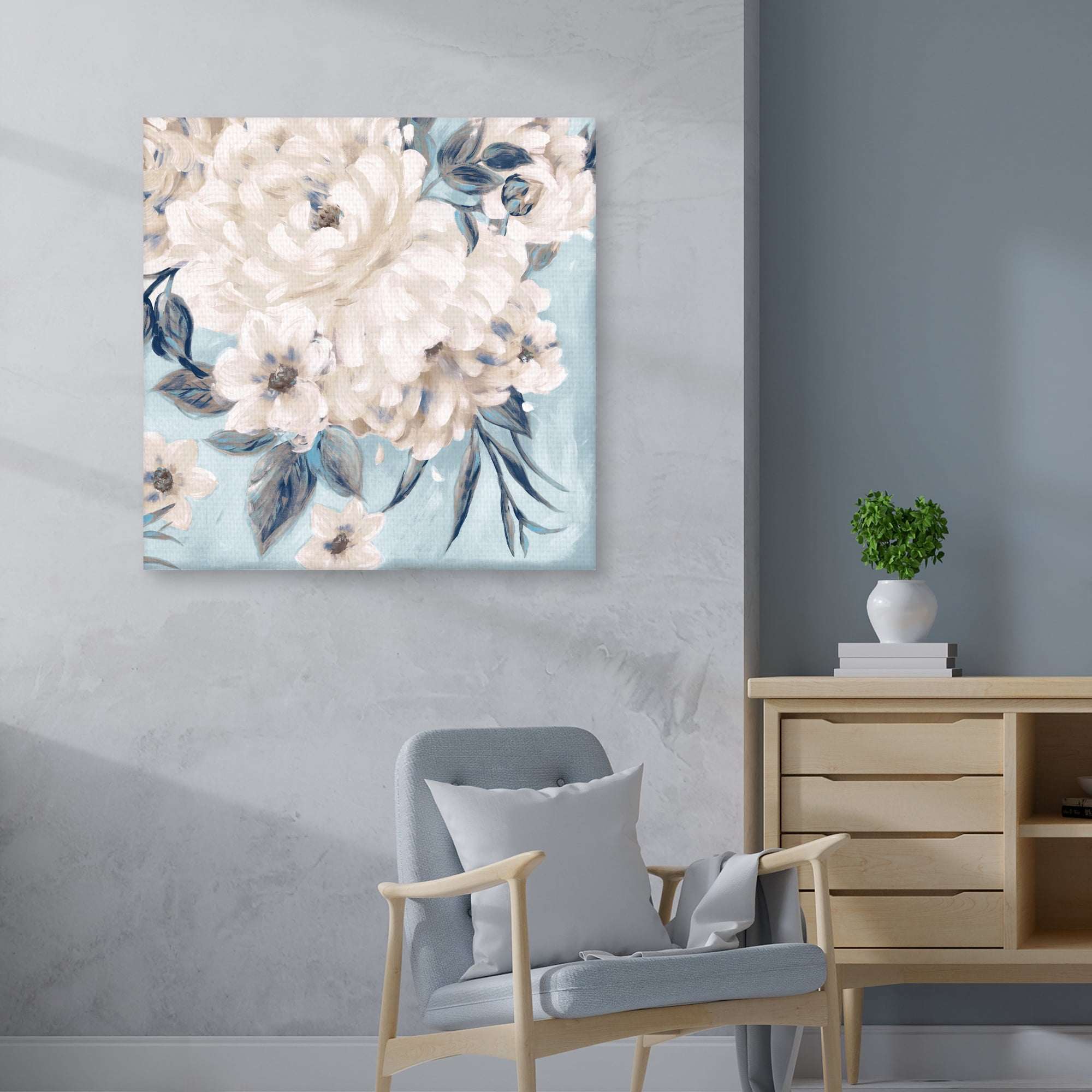 Indigo Romance by Willowbrook Fine Art Canvas Art Print