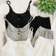 thumbnail image 4 of Conjuntos De Pijama nuevo Sexy De algodón Sling Top pantalones cortos conjunto sujetador Pad ropa De dormir De verano pijamas para mujer ropa De dormir para el hogar traje, 4 of 4