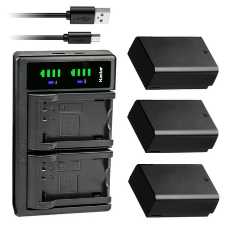 Kastar 3-Pack Battery and LTD2 USB Charger Replacement for Nikon Z 30 Mirrorless Camera Z30 Creator Ready Z Series Camera