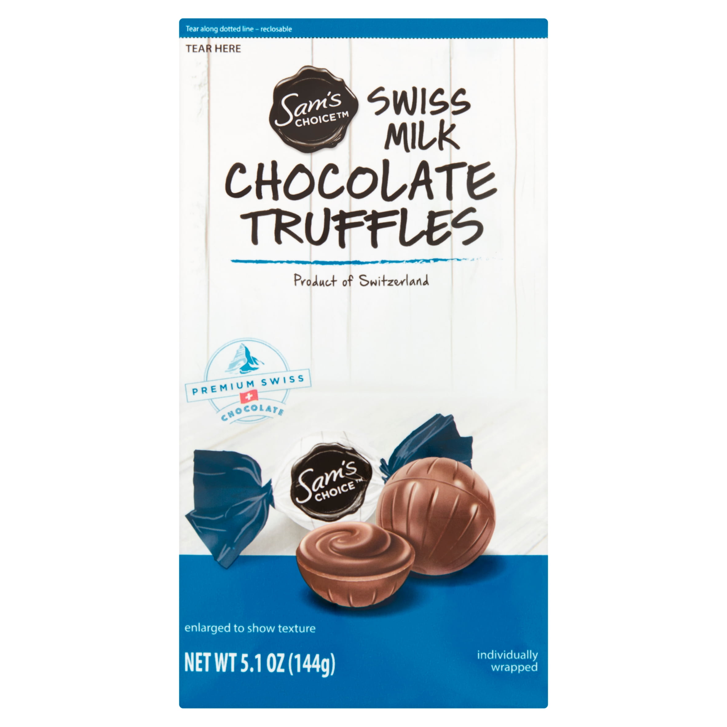 Sam's Choice Swiss Milk Chocolate Truffles, 5.1 oz