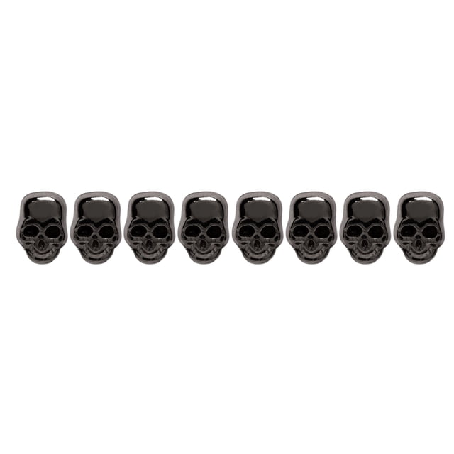 Skull Rivets, Wide Applications Surfaces Plating Treatment Skull Prong Stud 200 Sets For Shoes Gold,Silver,Silver Black