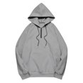 thumbnail image 2 of Yokua Women's Oversized Hooded Quarter Zip Long Sleeve Sweatshirt Fashion Solid Color Pullover, 2 of 9