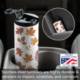 thumbnail image 2 of Highland Home "Fall Leaves" 17 oz. Double Wall Stainless Steel Tumbler w/Lid, 2 of 6