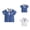 Blue, variant on Boys Polo Shirt Summer Cute Animal Print Short Sleeve Kids Collared Shirt School Uniform 1-7 Years