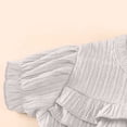 thumbnail image 5 of ITSAME Toddler Girls Outfit Set Crewneck Ruffle Top and Pants 2-Piece Summer Loose Casual Clothes White Size 1-2, 5 of 8