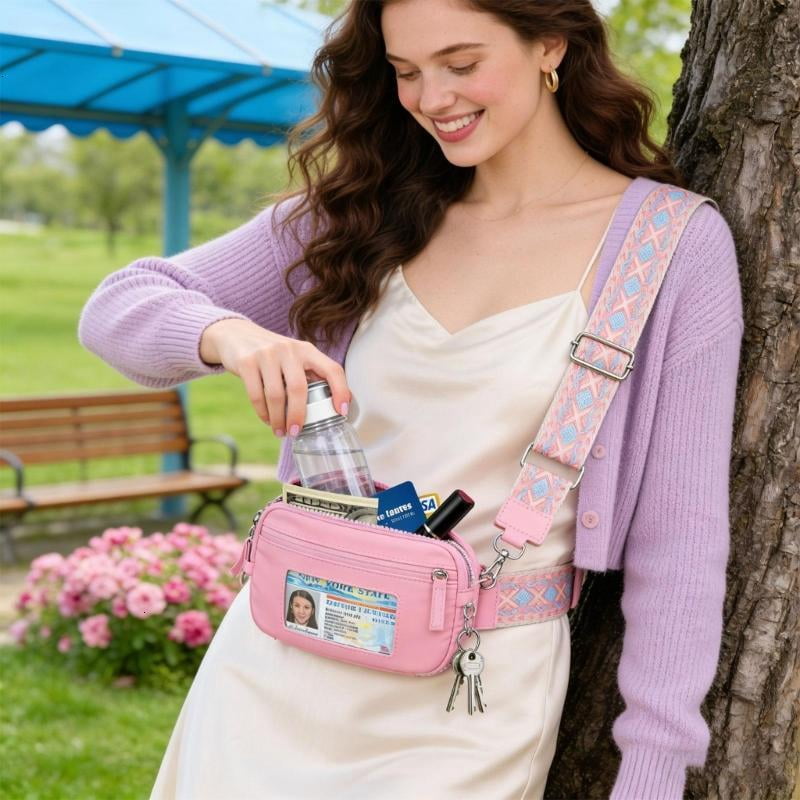 CEORPER Light weight Waist Bag Bottle Holder Adjustable Belt Bag Running Bum Bag