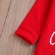 thumbnail image 5 of Guardurnaity Ropa de bebé Traje Navidad Niño Manga larga Top Romper Top Romper Pantalones Sombrero Gorra conjuntos de ropa Rojo 60cm, 5 of 6