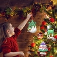 thumbnail image 4 of Colgante de resina navideña para árbol de Navidad, adornos colgantes de alce y Papá Noel, decoración de árbol de Navidad, regalo de vacaciones, 6 uds., 4 of 8