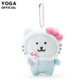 thumbnail image 1 of Colgante de bolsa de juguetes de peluche de cereza Sanrioed, Anime Kawaii, perro Purin de dibujos animados, Cinnamoroll, Kuromi, gato, muñeca, llavero, regalos para niñas, 1 of 5