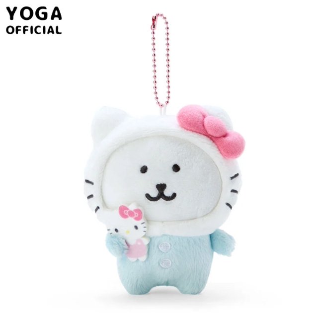 Colgante de bolsa de juguetes de peluche de cereza Sanrioed, Anime Kawaii, perro Purin de dibujos animados, Cinnamoroll, Kuromi, gato, muñeca, llavero, regalos para niñas