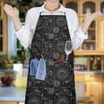 thumbnail image 6 of Black Gothic Sun Planet Pattern Apron-Garden Aprons for Women with Pockets-Cotton Linen Waterproof Kitchen Cooking Gardening Aprons Adjustable for Kitchen,Cooking,BBQ and Salon 33x27 Inch, 6 of 7