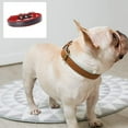 thumbnail image 4 of Collar para perro de cuero suave y cómodo, acolchado, ajustable, duradero, con anilla de aleación antioxidante., 4 of 5
