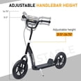thumbnail image 4 of Adjustable Kids Pro Stunt Scooter Children Street Bike Bicycle Ride On with 12” Tire (Black), 4 of 7