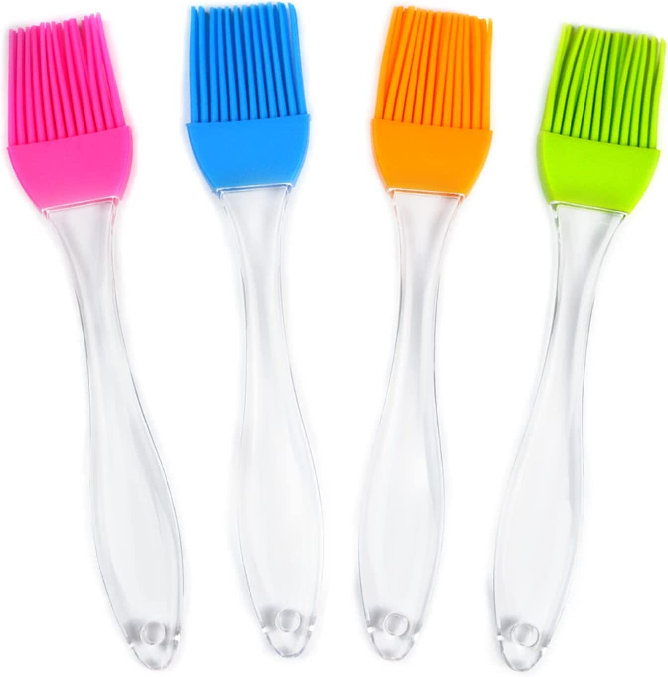Set of 4 Pastry Brush, Heat Resistant Silicone Basting Brush for Kitchen Cooking BBQ Grill