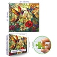 thumbnail image 2 of Puzzle Blueforest Vintage con forma de flor de colibrí, 500 piezas, 2 of 7