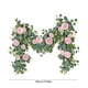 thumbnail image 3 of Guirnalda artificial de 1,8 m con flores, 7 rosas blancas, guirnalda floral para centro de mesa de boda, fiesta, decoración de camino de mesa, 3 of 6