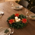 thumbnail image 4 of Aurorax Christmas Decorations Outdoor,Artificial Christmas Wreath Pre-Assembled Realistic Waterproof Winter Decorations for Home, 4 of 7