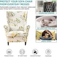 thumbnail image 5 of CHUNTIAN Wingback Chair Covers Slipcovers 2 Piece Stretch Wing Chair Covers Spandex Slipcovers Wingback Sofa Covers Armchair Covers Non-Slip Furniture Protector for Living Room Wingback Chairs, A13, 5 of 5