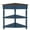 Navy Blue-08, variant on Corner Cabinet, Bathroom Floor Cabinet with Storage, Wooden Corner Table with 2 Doors and Shelves, Freestanding Narrow Storage Organizer for Living Room, Kitchen