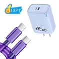 thumbnail image 1 of 45W USB C Charger Super Fast Charger Type C,AlmosTen 45 Watt Usb C Phone Charger Android Wall Charger Block for Samsung Charger Type C Super Fast Charging Cord Galaxy S25 Ultra/S25+(10ft Cable),Blue, 1 of 1