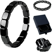 Hematite Bracelet Men, 2026 New Minimalist Style  Hematite Bracelet, Boost Daily Vitality, Sharpen Focus, And Uplift Confidence Naturally(black)