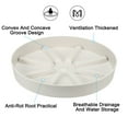 thumbnail image 4 of Uxcell 6 Inch Plant Saucers Tray, Durable Plastic Round Flower Pot Drip Tray, White 2Pcs, White 10.5 Inch, 4 of 5