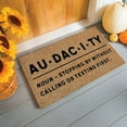 thumbnail image 2 of Evergreen 16 x 28 Inches Audacity Door Mat | Non-Slip Rubber Backing | Dirt catching Natural Coir | Indoor and Outdoor Home Decor, 2 of 6