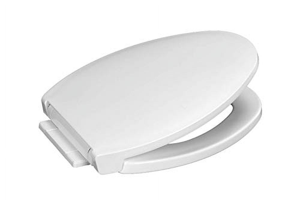 Centoco 1700SC-001 Elongated Plastic Toilet Seat with Safety Close, White