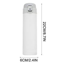 One-Touch Open Stainless Steel Tumbler 16oz, Thermal Coffee Mug with Lockable Lid for Office & Travel