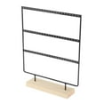 thumbnail image 3 of Earring Storage Display Rack 66Holes Modern Durable for Bathroom Shop Vanity Black, 3 of 9