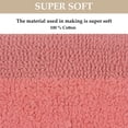 thumbnail image 4 of Home Weavers Luxury Bathroom Rug 100% Cotton Reversible Bathroom Rugs Set, Washable Bath Rug, Soft Cotton Soft Absorbent Bath rug, Kitchen Mat, Non Slip Bath Mat, 24"x40" Rectangle, Coral, 4 of 4