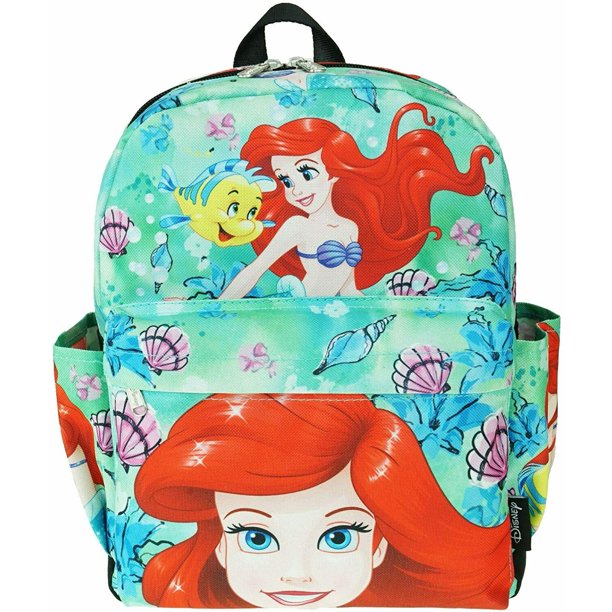 Disney The Little Mermaid Ariel & Flounder 12" Deluxe Print Daypack
