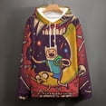 thumbnail image 4 of Adventure Time Unisex Adult Hoodie Casual Hooded Sweatshirt Pullover Novelty 3D Printed Sweater Jacket XL, 4 of 8