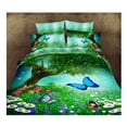 thumbnail image 1 of Housse de Couette/lit 3D Grand Très Grand en Coton Impression Réactive 4 Pcs 1.8M Lit 09, 1 of 1