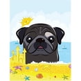 thumbnail image 1 of Black Pug Summer Beach Flag Garden, 1 of 1