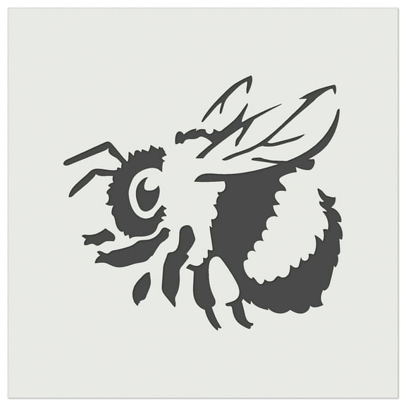 Cute Chubby Bumblebee Bee Insect DIY Cookie Wall Craft Stencil - 5.5 Inch