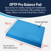 OPTP Pro Balance Pad - Soft Foam Balance Pads for Physical Therapy - Exercise Balance Pad and Workout Pad for Stability Training, Yoga, and Fitness