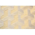 thumbnail image 3 of Feizy Saphir Zam Modern Geometric, Tan/Gray, 2'2" x 4' Accent Rug Sheen Global Design Carpet for Living Dining Bed Room, 3 of 4