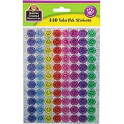 Teacher Created Resources Mini Happy Face Sparkle Stickers Valupak, Multi Color (6631)