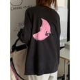 thumbnail image 3 of Sudaderas para mujer, combinables, sencillas, clásicas, retro, para estudiantes, otoño, ropa bonita, acogedora, moderna, para el tiempo libre, ropa de calle, estilo americano., 3 of 6