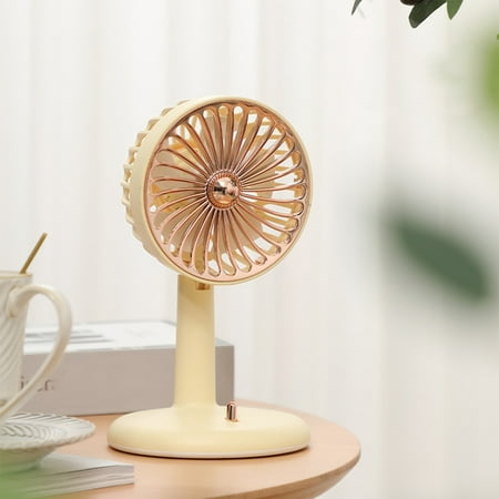 

Lydiaunistar Rechargeable Usb Fan Portable In A Straight Two Speed Wind Speed Desktop Fan Regolabile Angle Up and Down Sway Head