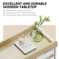 thumbnail image 5 of BEHERZT Rolling Storage Cart with 10 Large Drawers, Utility Cart with Wooden TableTop for Craft Organizers, White, 5 of 6