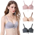 thumbnail image 2 of Women Breathable Sexy Seamless Bras Push up Padded Unlined Wireless Bralettes, 2 of 5