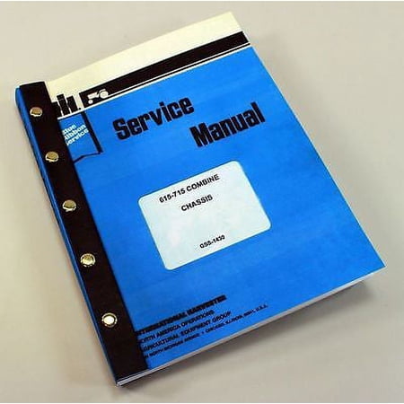 International 615 715 Combine Service Repair Shop Manual Chassis Technical New