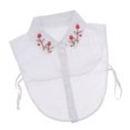 thumbnail image 4 of Mujer Desmontable Adornado Flor Faux Colr Babero Falso Cuello Medio Camisa 6, tal se describe Sunnimix Cuello falso para mujer, 4 of 8